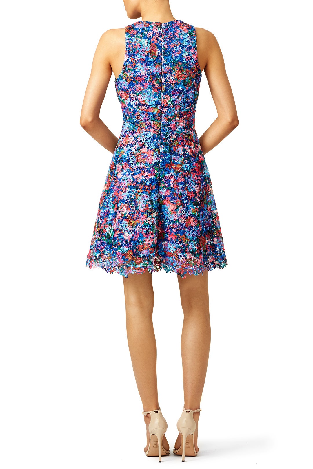 Confetti Flower Lace Dress by Nicole Miller 1