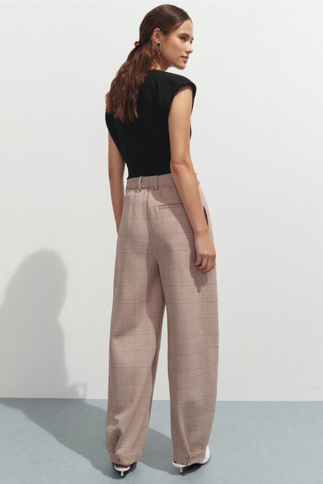 Plaid Barrel Leg Pants by Rosetta Getty x RTR 2