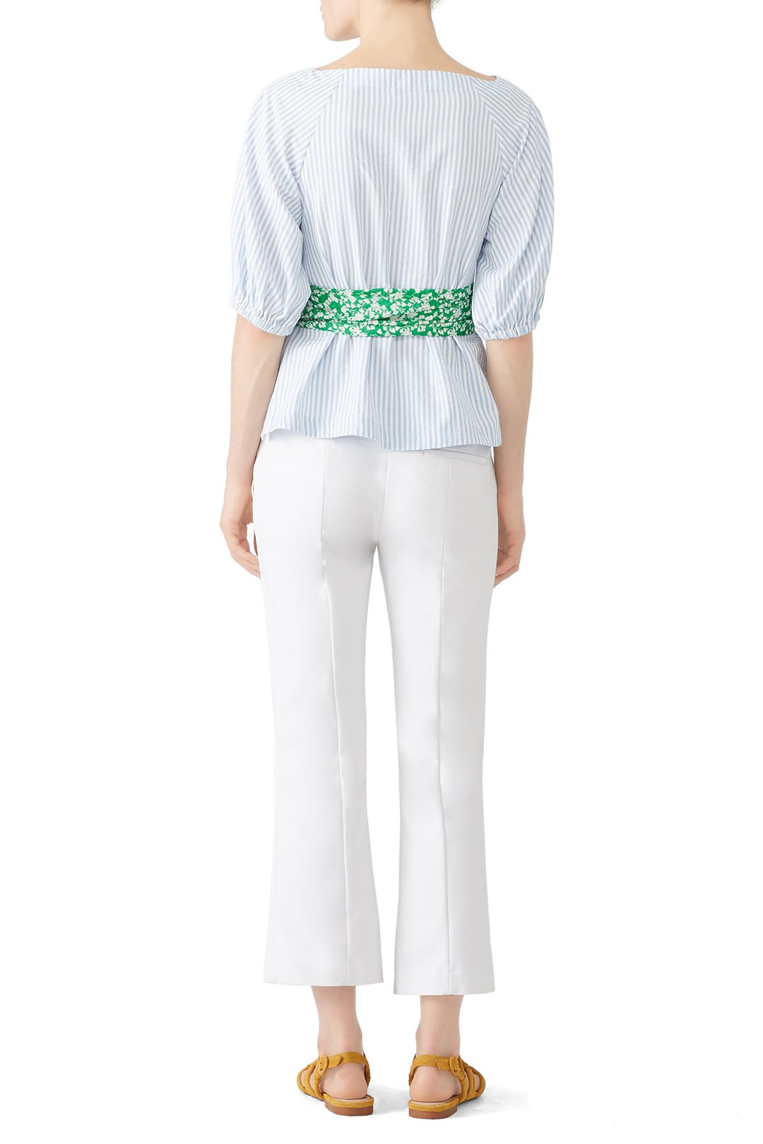 Menswear Stripe Suma Top by Tanya Taylor 1