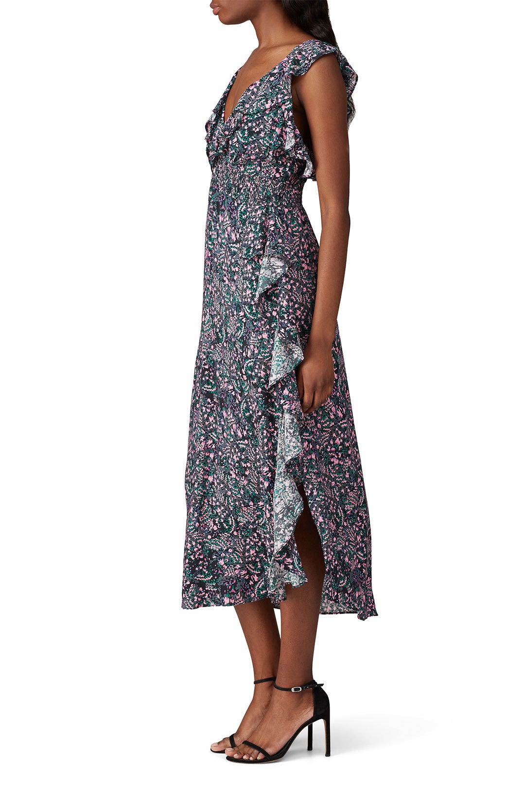 Black Floral Print Dress by Iro 1