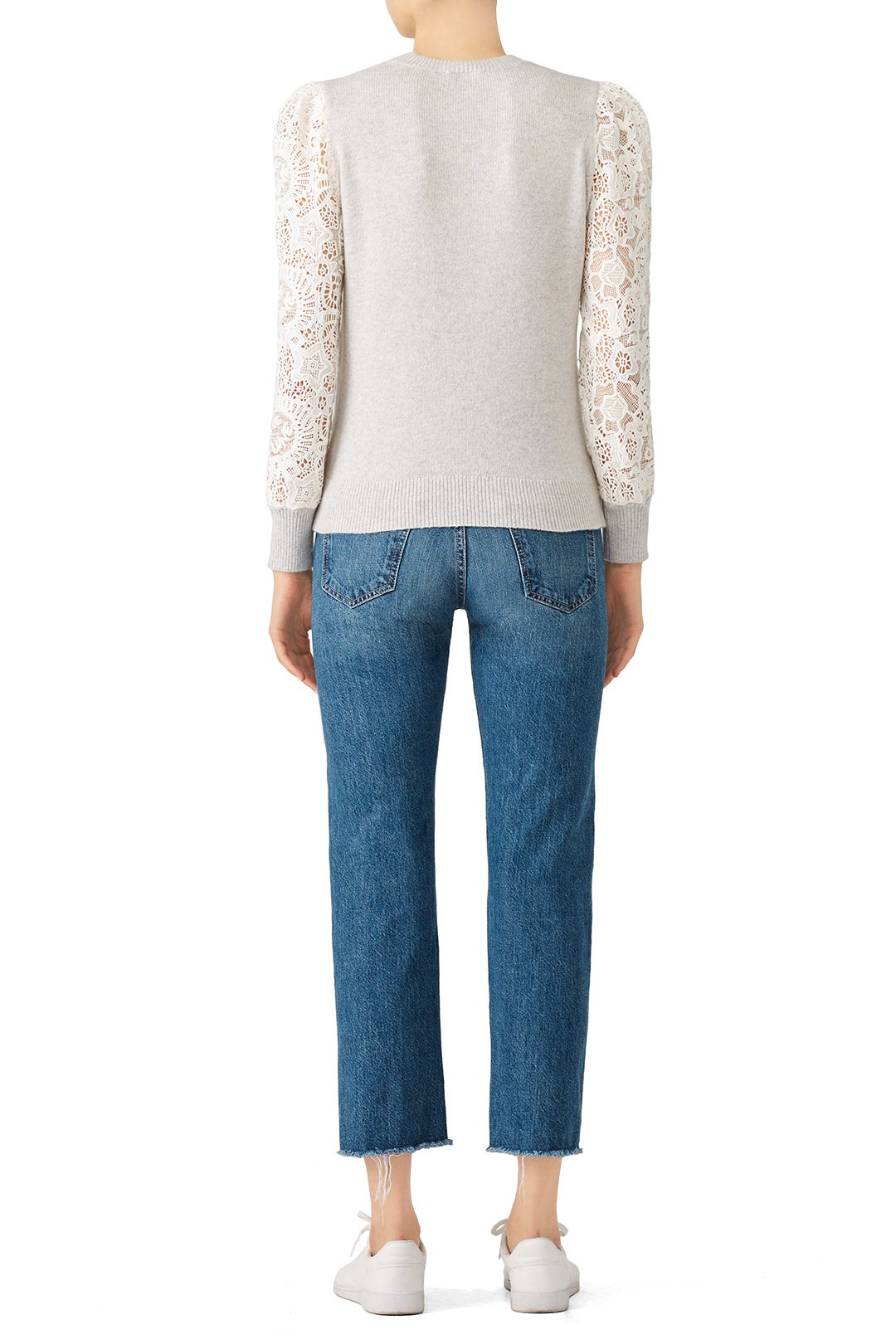 Illusion Lace Sweater by Rebecca Taylor NYC 1