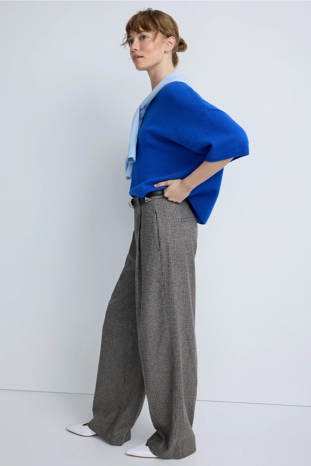 High Rise Houndstooth Trouser by VINCE. 2