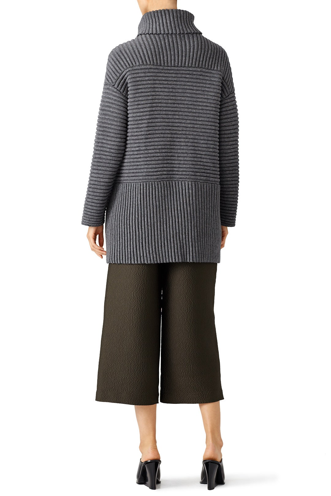 Grey Exaggerated Sweater Coat by Bailey 44 2