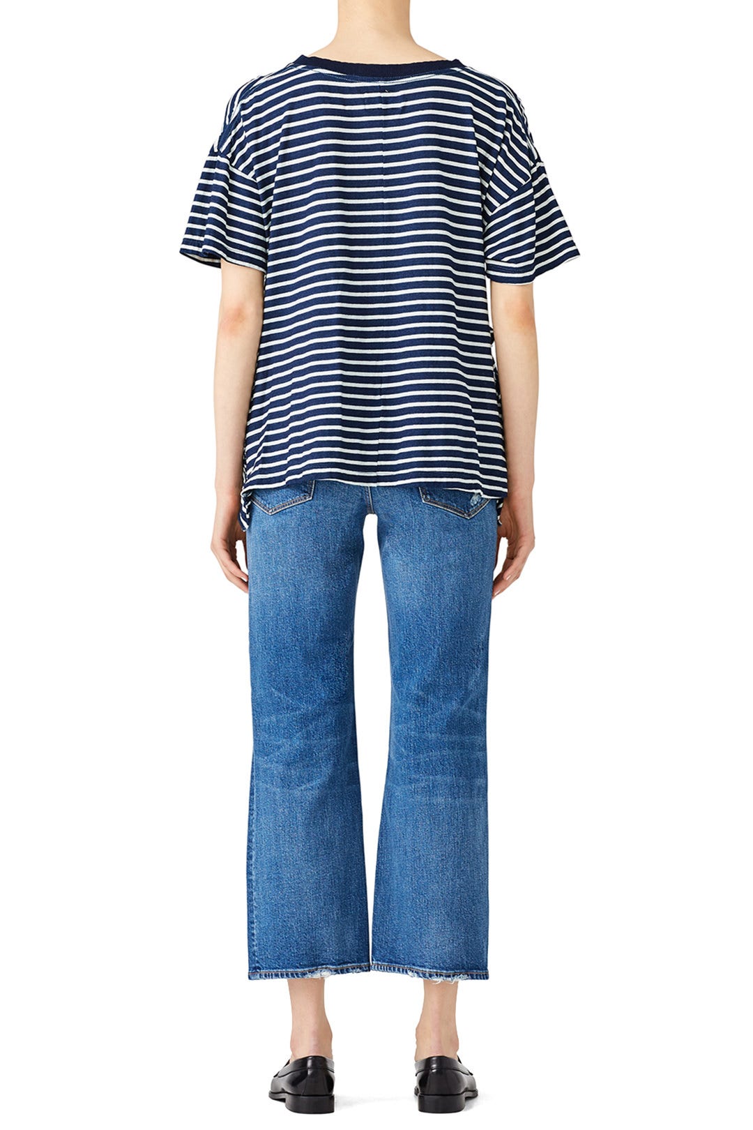 The Side Slit Ruffle Tee by Current/Elliott 1