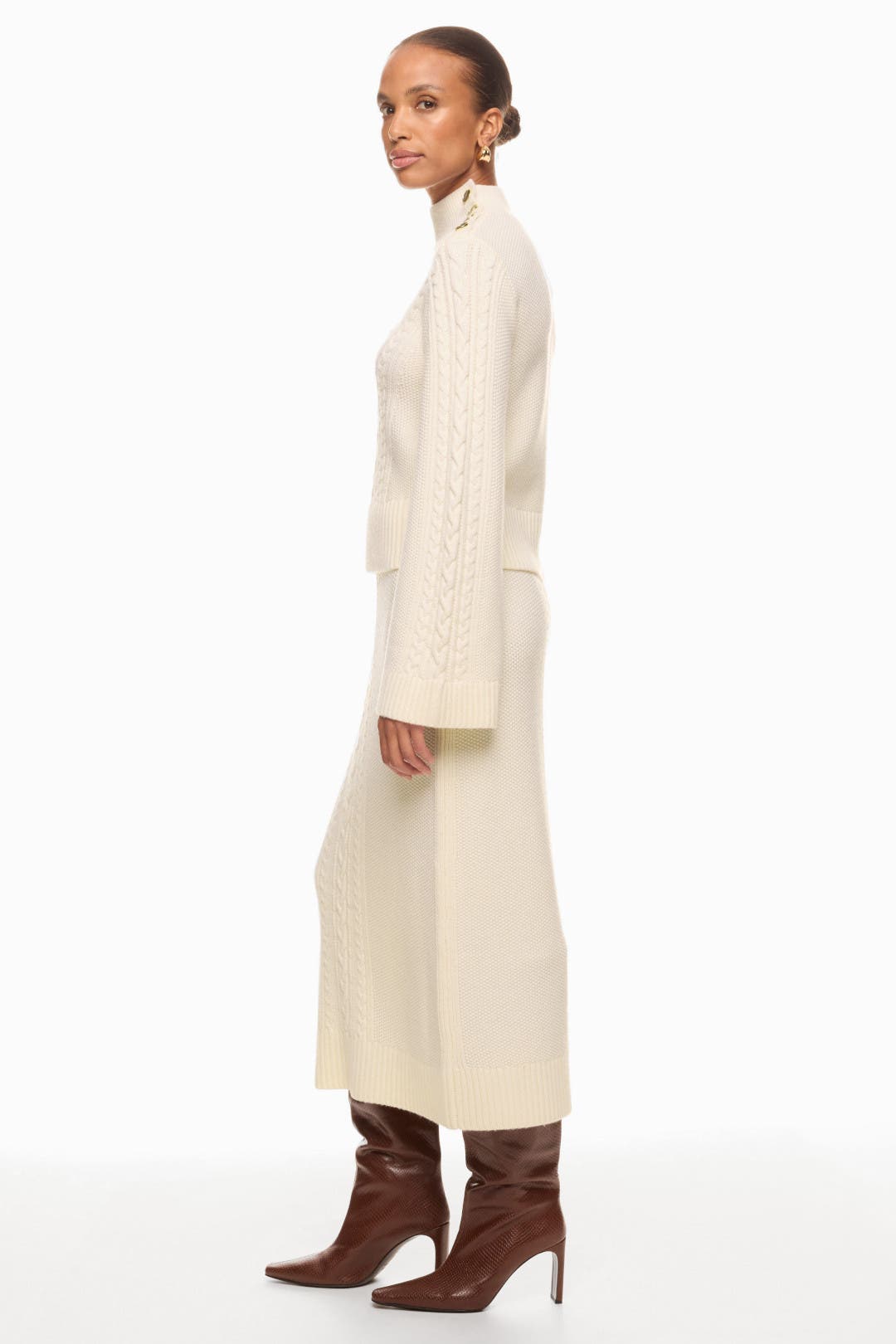 the toe loannina skirt knit セット Valentin Cable Knit Skirt by Derek Lam 10 Crosby | Rent the Runway