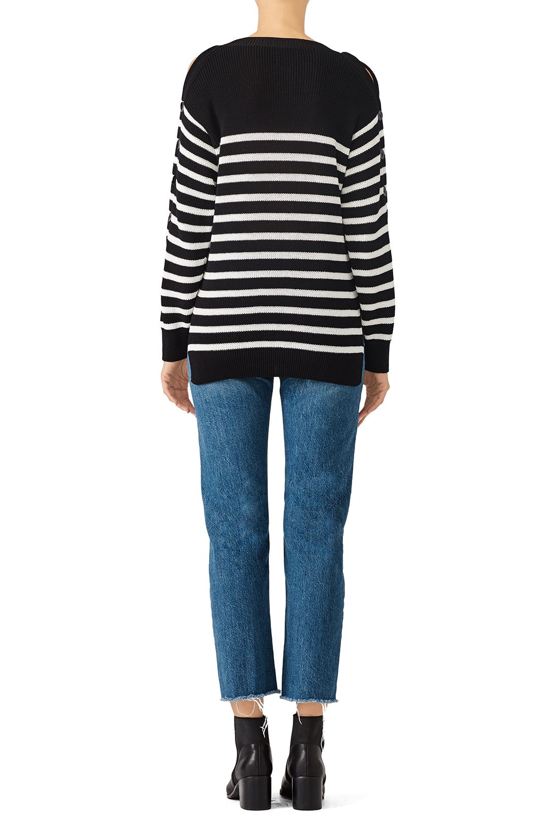 Striped Gianna Sweater by Fuzzi 1