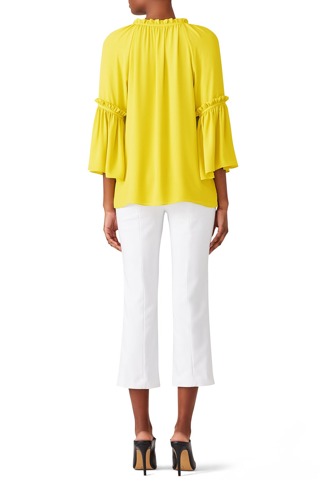 Citron Peasant Top by Josie Natori 2