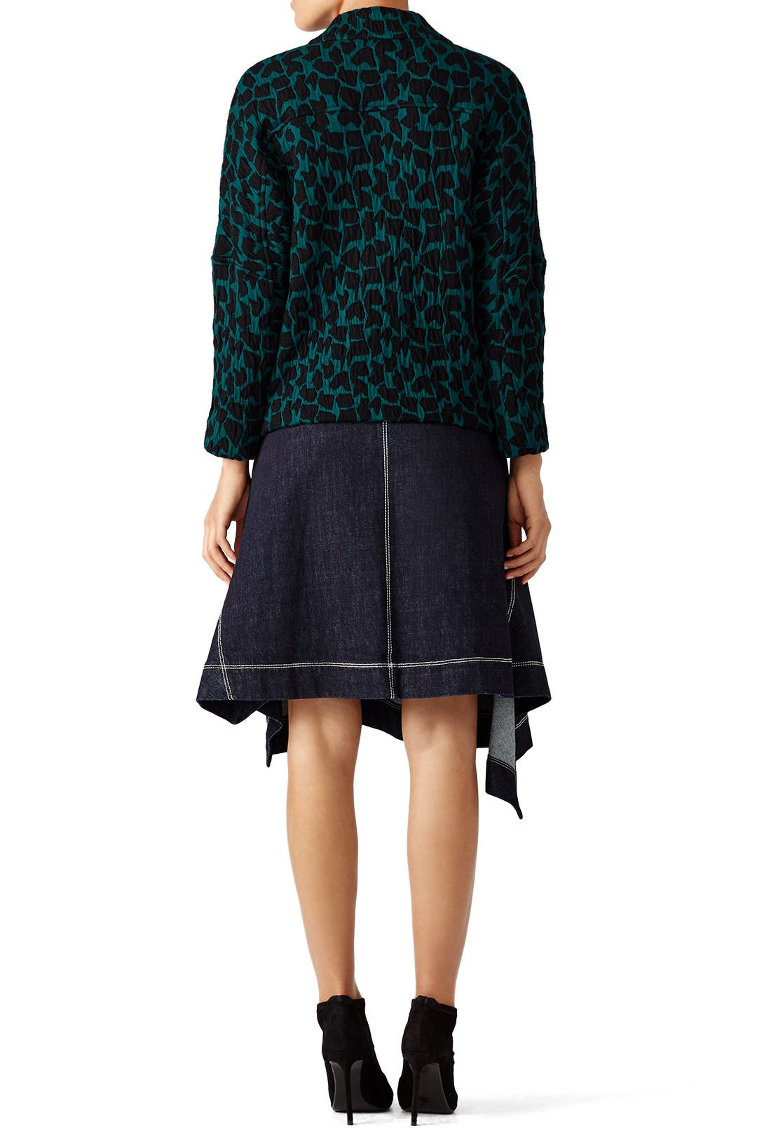 Denim Asymmetrical Skirt by Marni | Rent the Runway