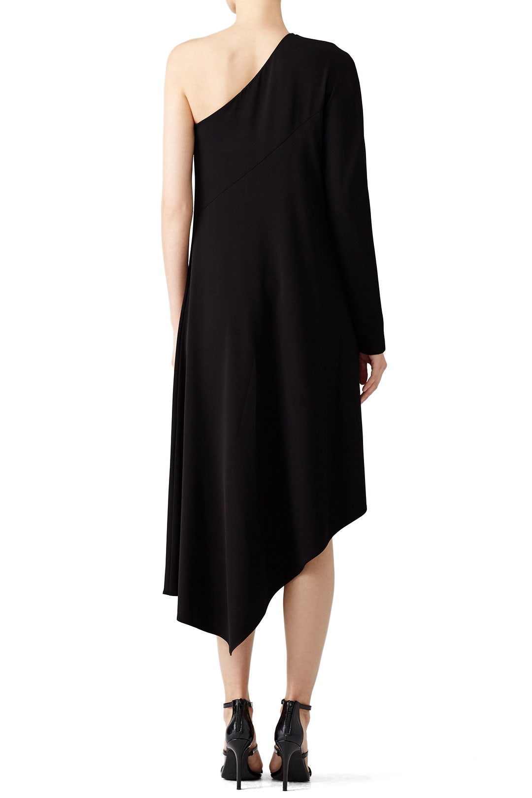 Black Asymmetrical Midi Dress by Narciso Rodriguez 1