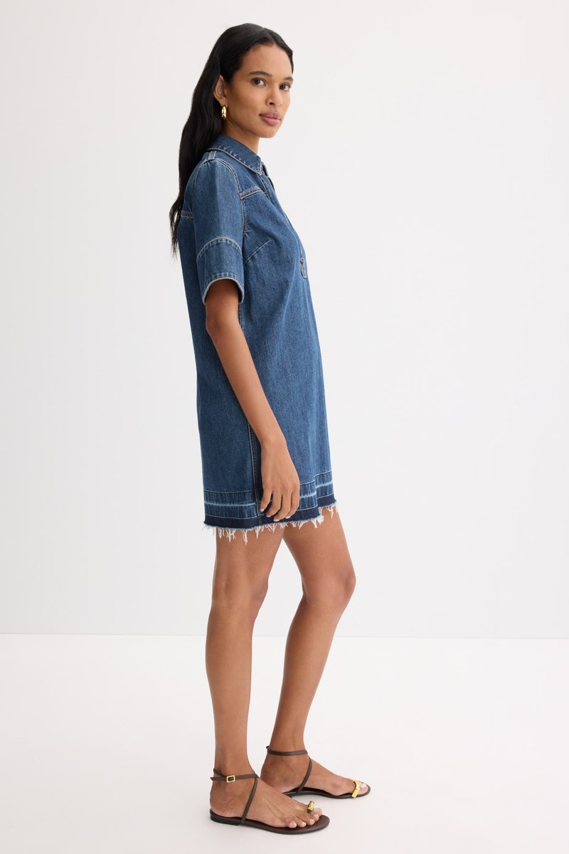 Felice Denim Mini Dress by Veronica Beard - Photo 1