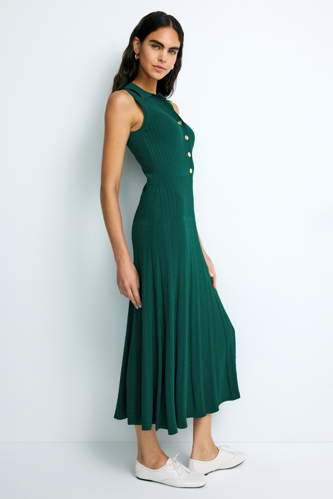 Gwenn Sleeveless Knit Midi Dress by Sandro 1