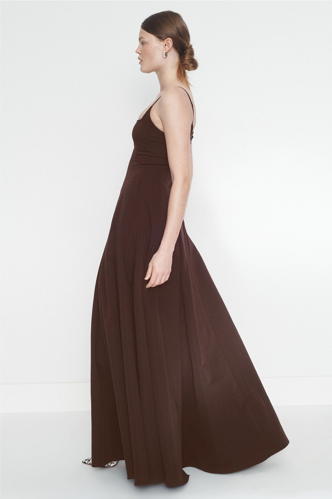 Brown Joy Maxi Dress by Staud 1