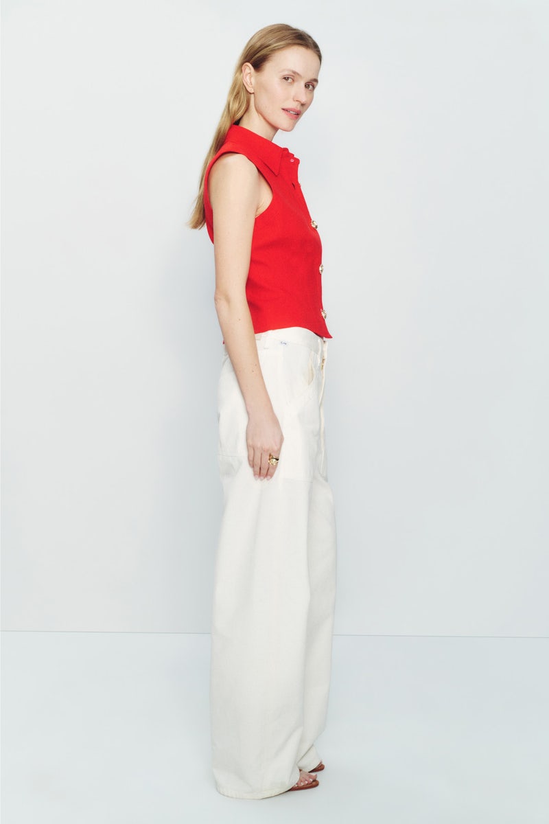 Sleeveless Button Down Top by TOCCIN X RTR - Photo 1