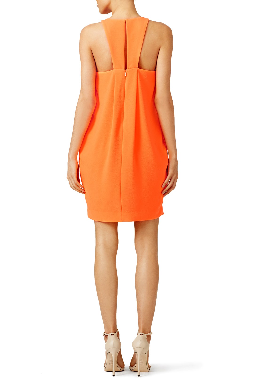 Orange Origami Fold Dress by Trina Turk 1