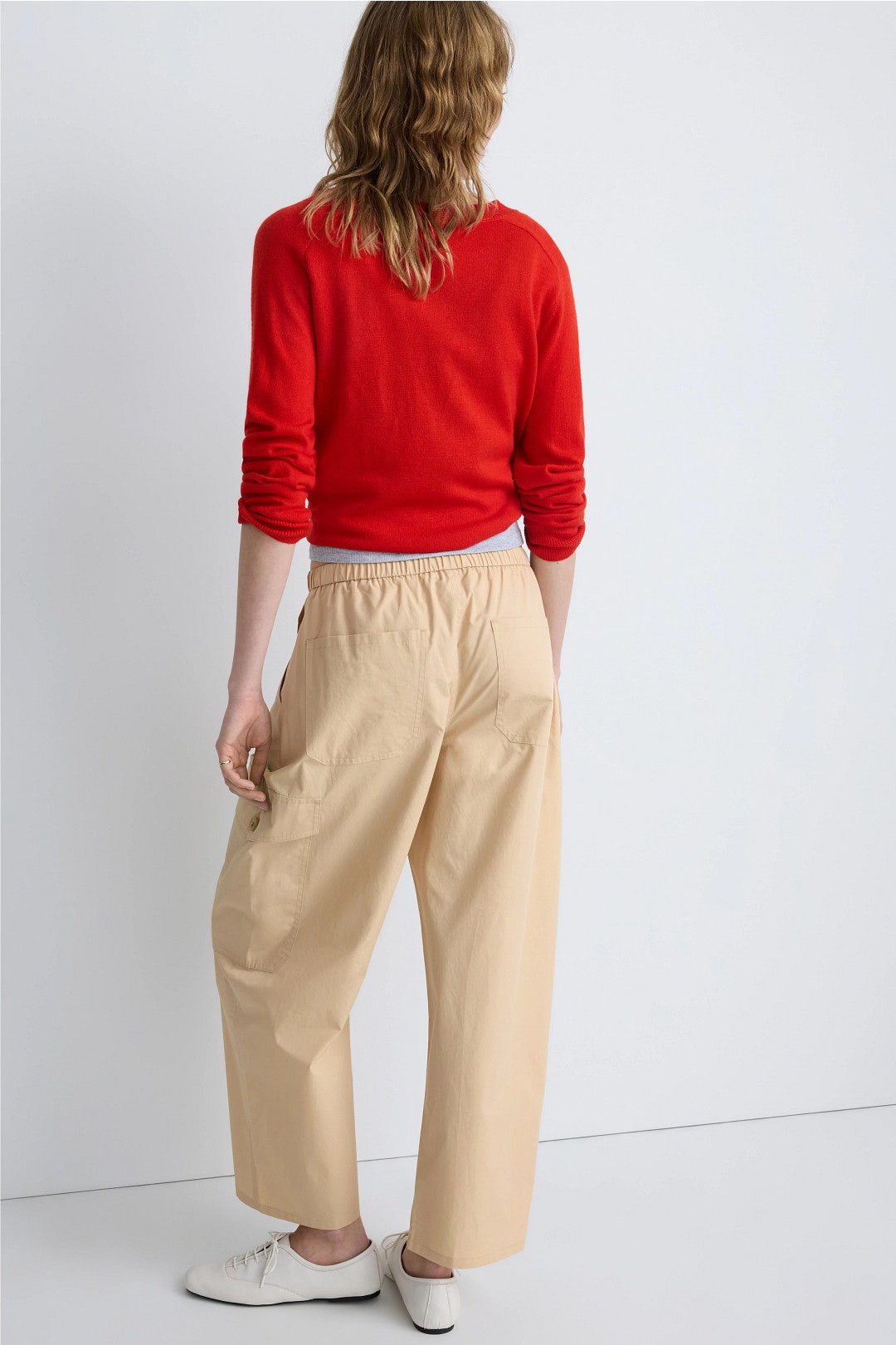 Khaki Barrel Leg Pants by Adam Lippes x RTR 2