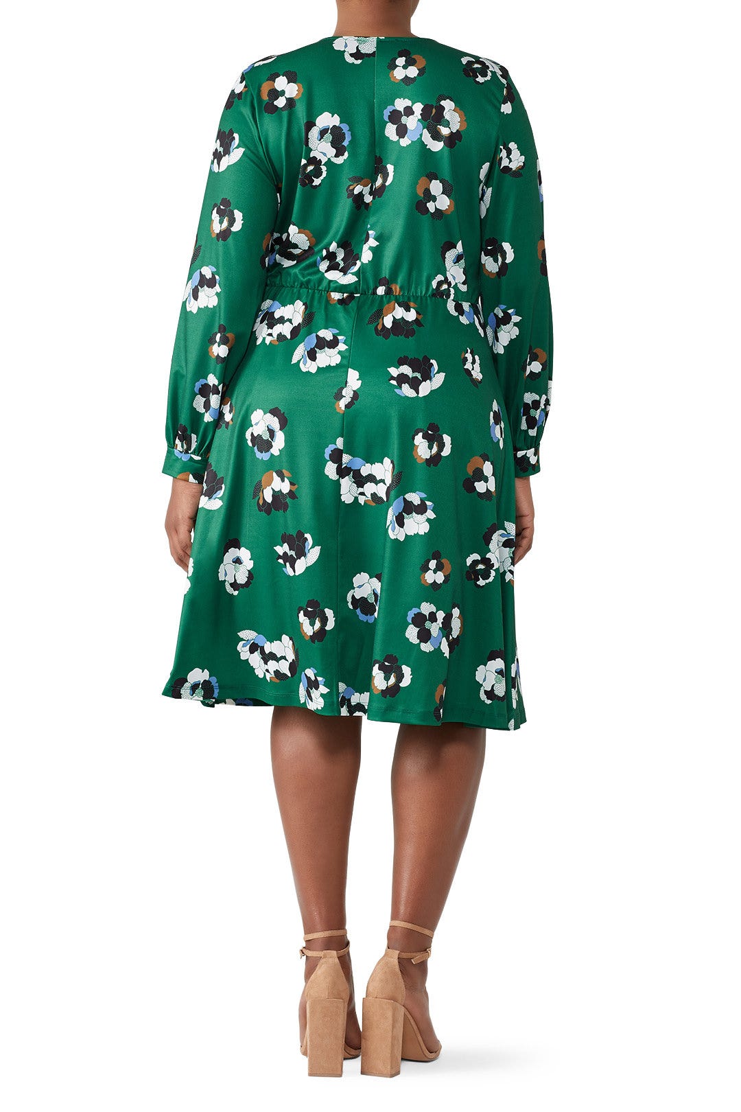 Printed Faux Wrap Dress by ELOQUII 1