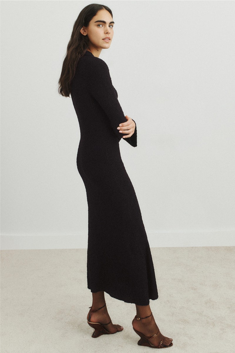 Unbound Knit Shirt Dress by THIRD FORM - Photo 1