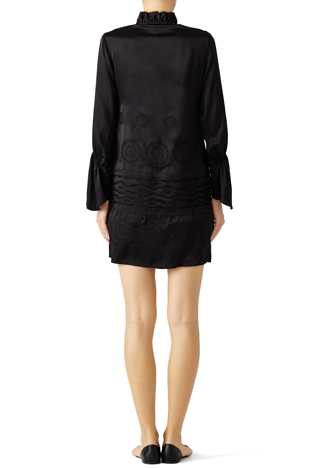 Black Eyelet Silk Dress by Derek Lam 10 Crosby 1