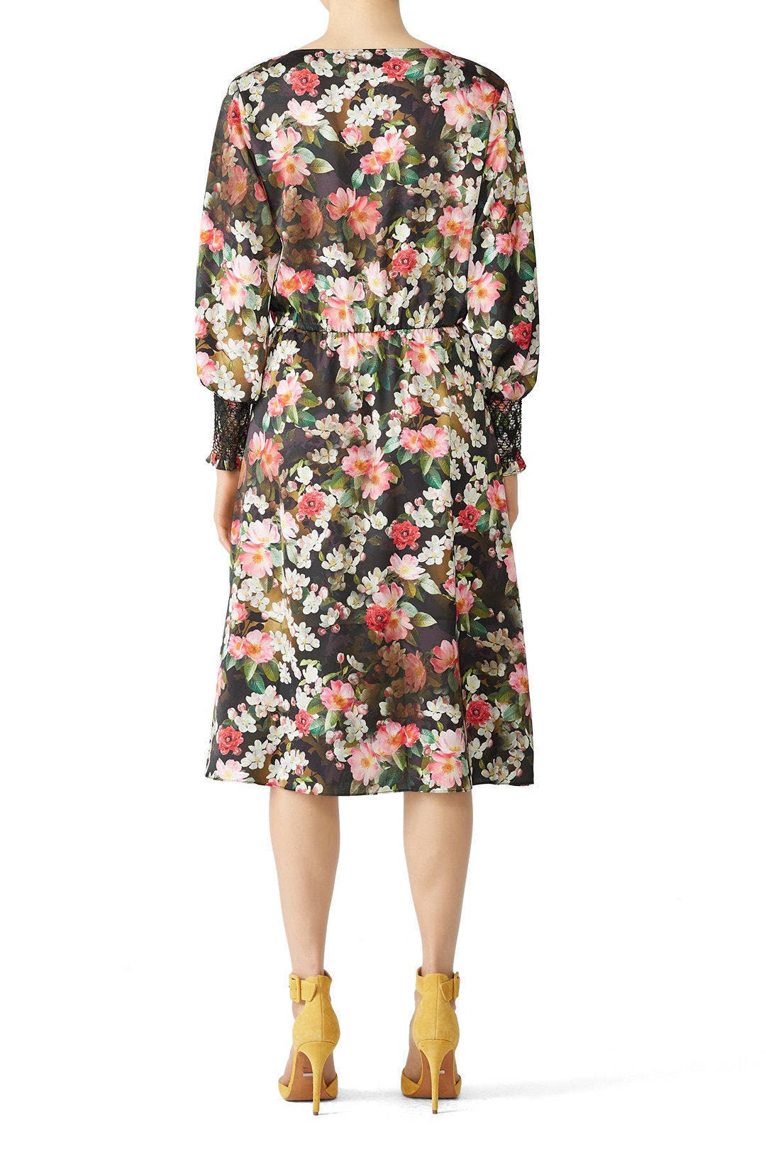 Floral Smock Sleeve Dress by Jay Godfrey 1