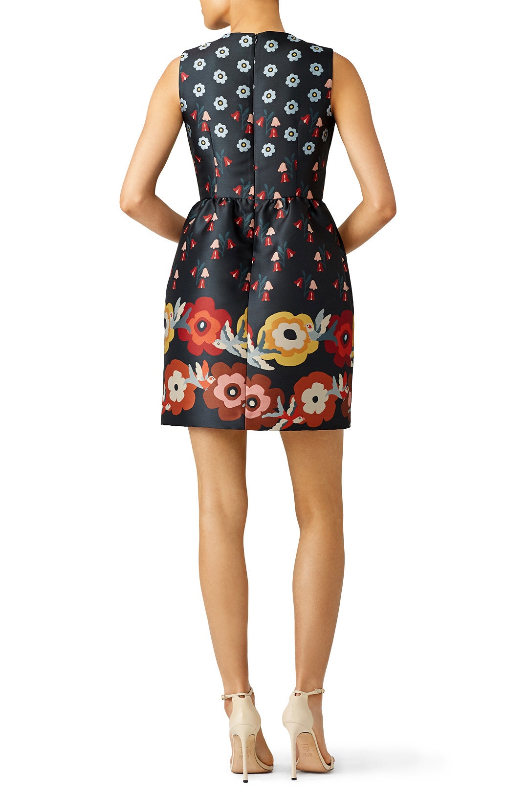Floral Techno Jacquard Shift Dress by RED Valentino 2