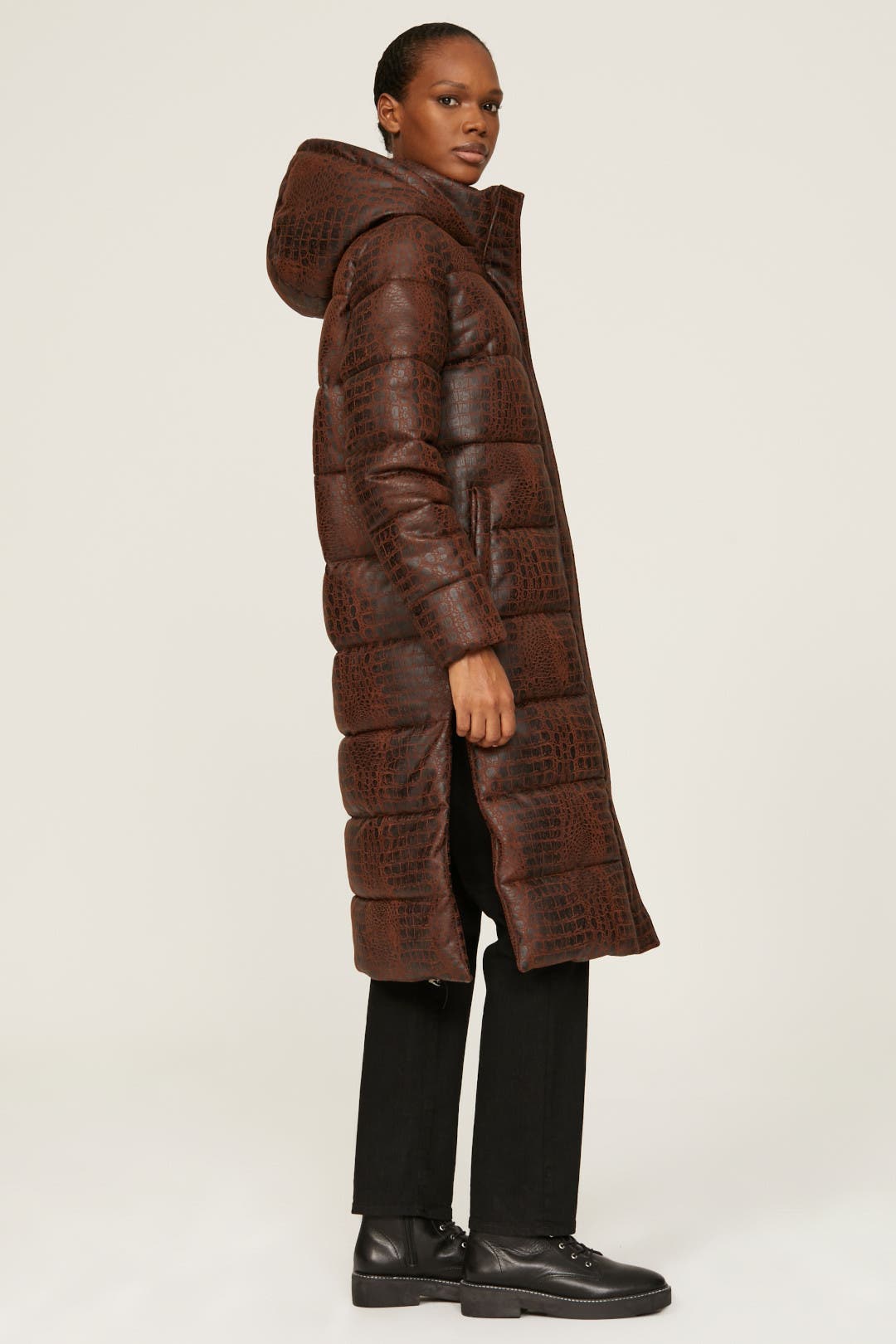 Croc Illusion Coat by Unreal Fur | Rent the Runway