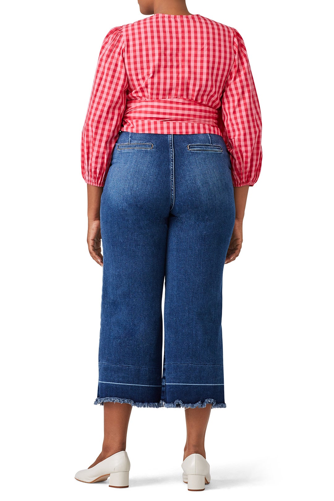 Gingham Wrap Top by Draper James X ELOQUII 1