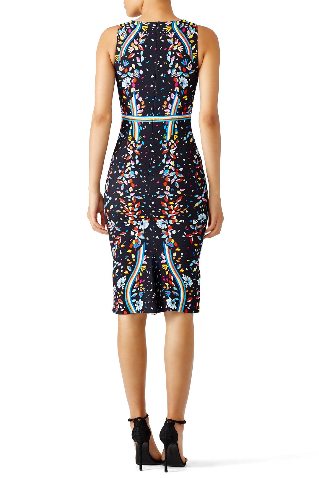 Black Rainbow Floral Dress by Peter Pilotto 1