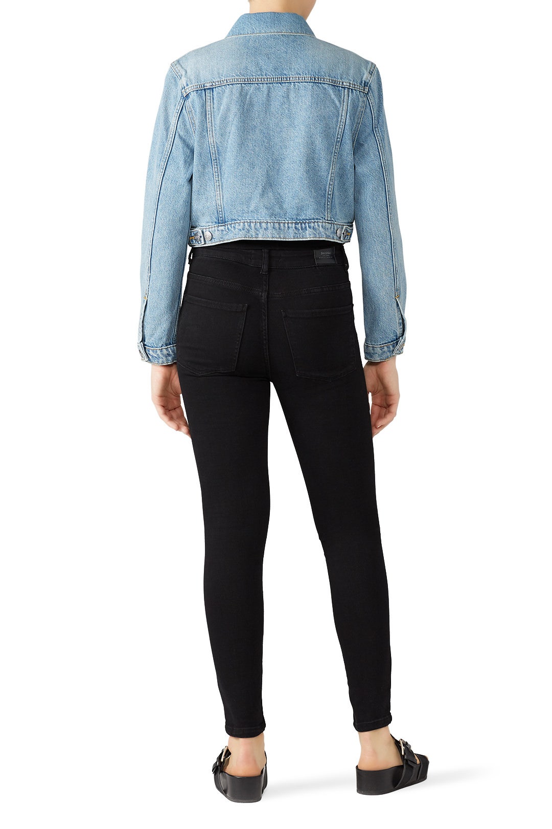 Cropped Trucker Denim Jacket by LEE 1