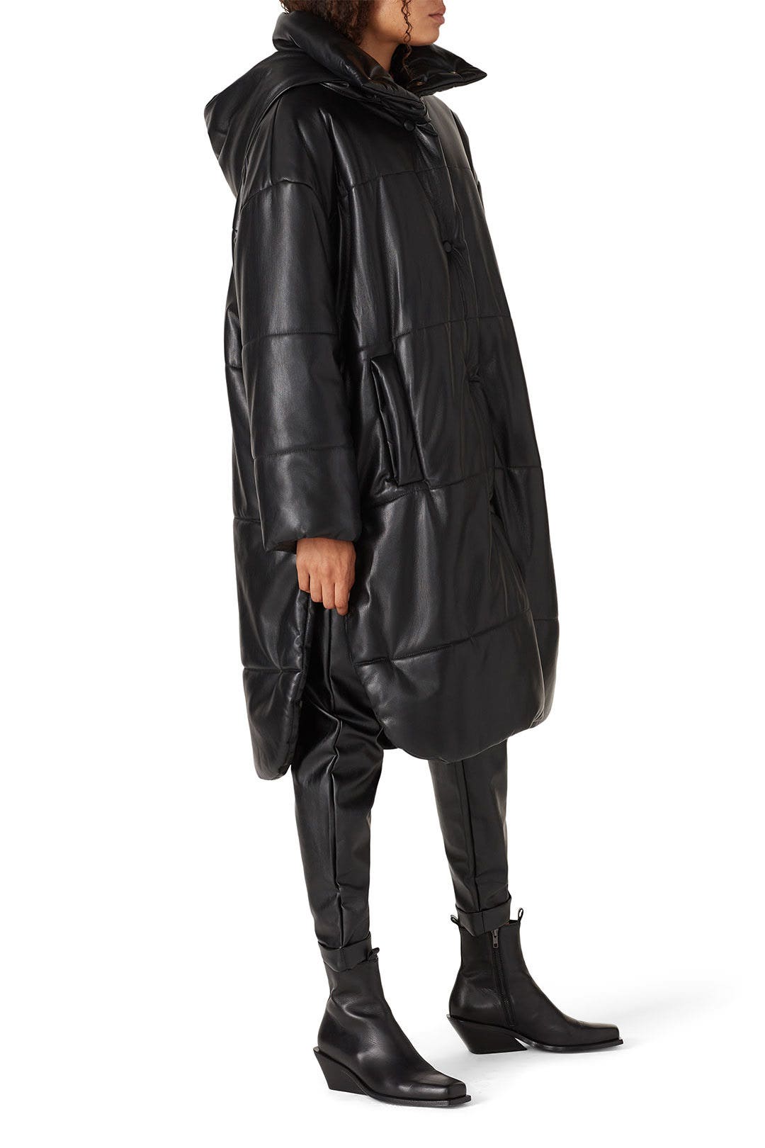 Eska Faux Leather Puffer Coat by Nanushka 1