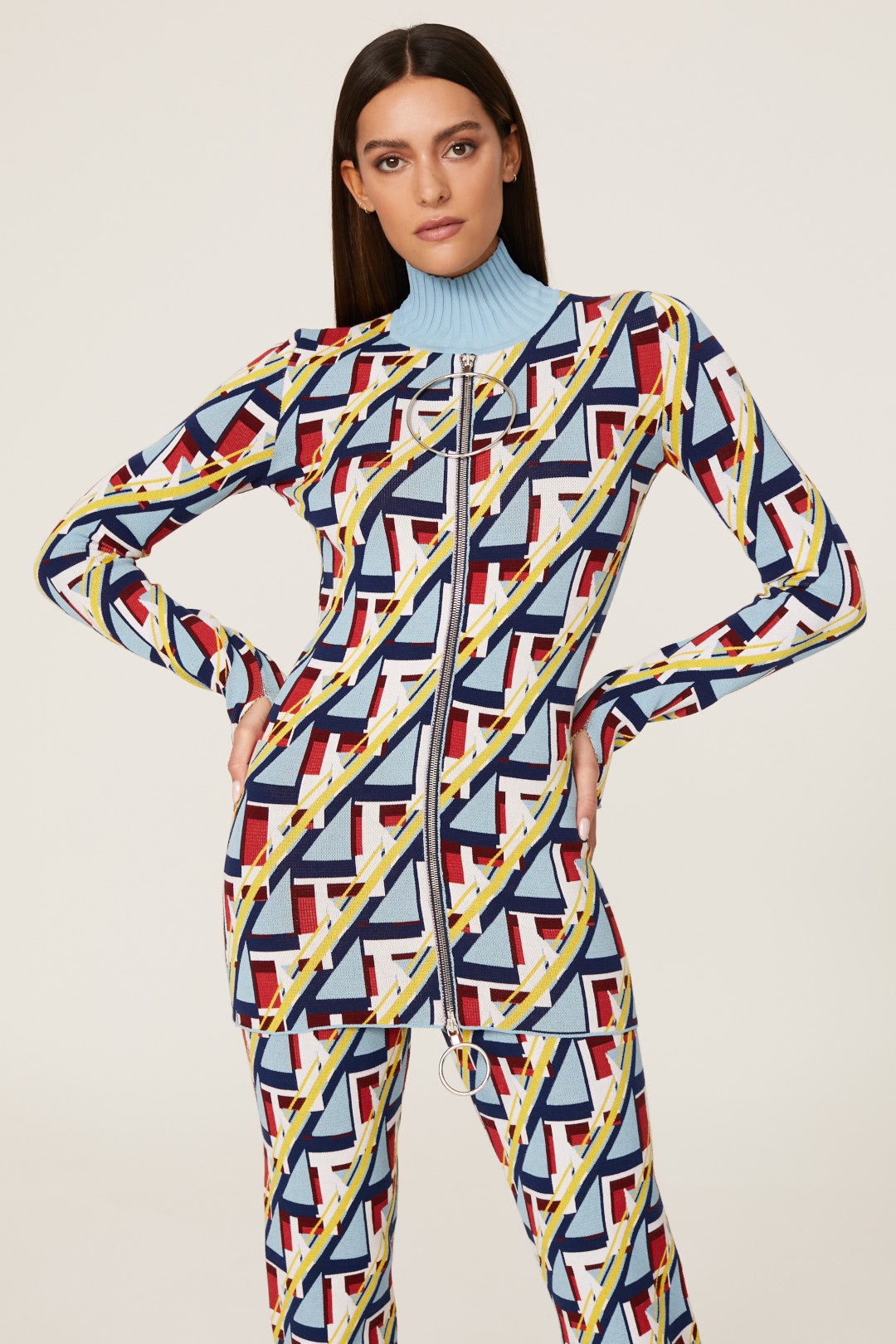 DONT  PUB Geo Zip Cardigan by Rabanne 1