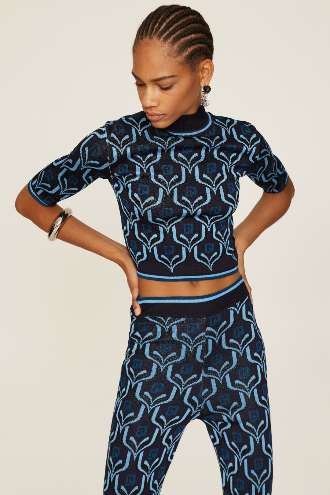 Geometric Knit Top by Rabanne | Rent the Runway