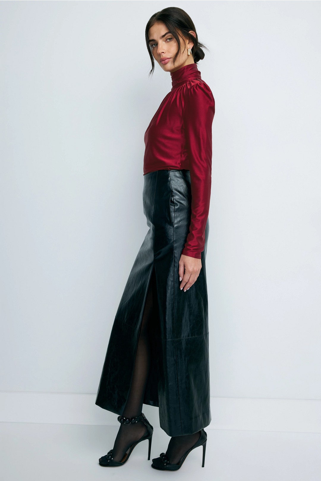 Ruched Turtleneck Top by Rabanne 1