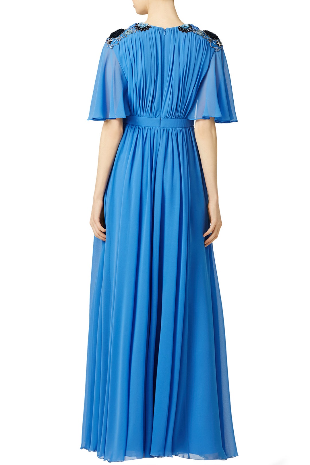 Blue Lupita Gown by Badgley Mischka 1
