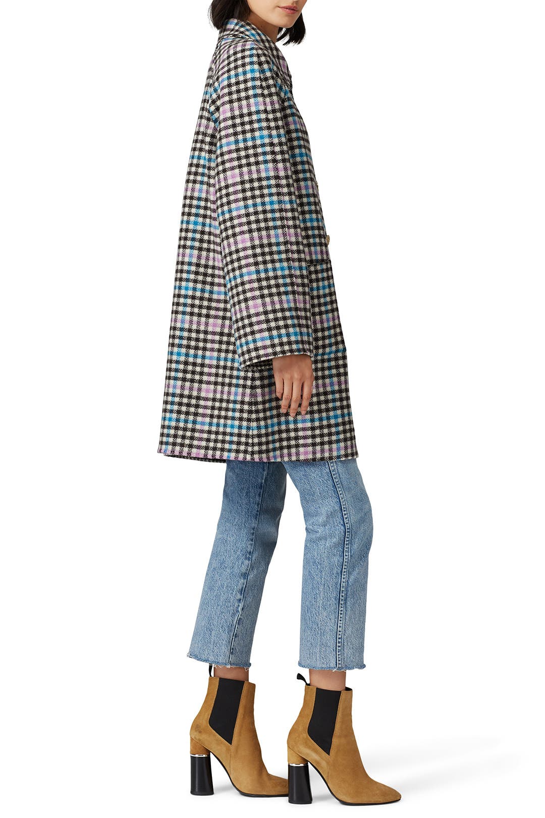 Plaid Reversible Swing Coat by Draper James | Rent the Runway