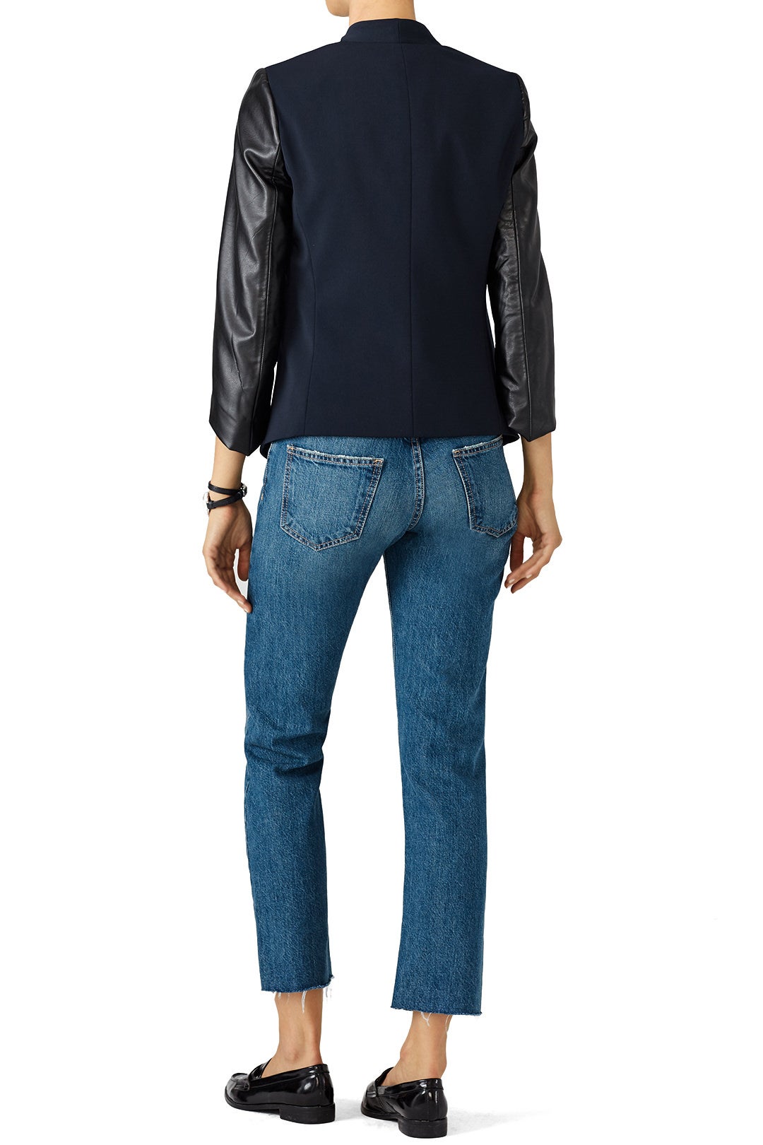 Midnight Envelope Blazer by Slate & Willow 2