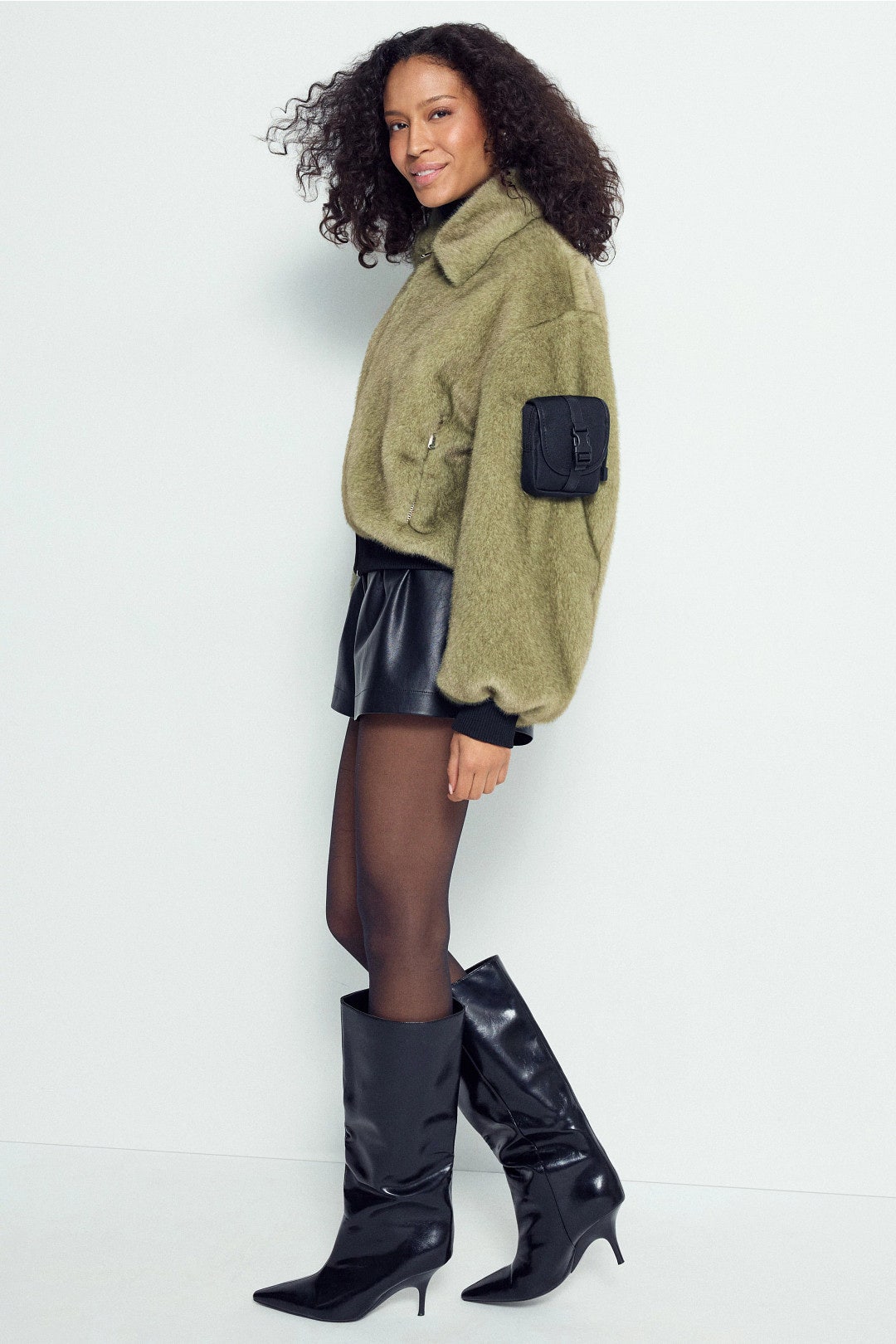 Faux Fur Bomber Jacket by Coperni 1