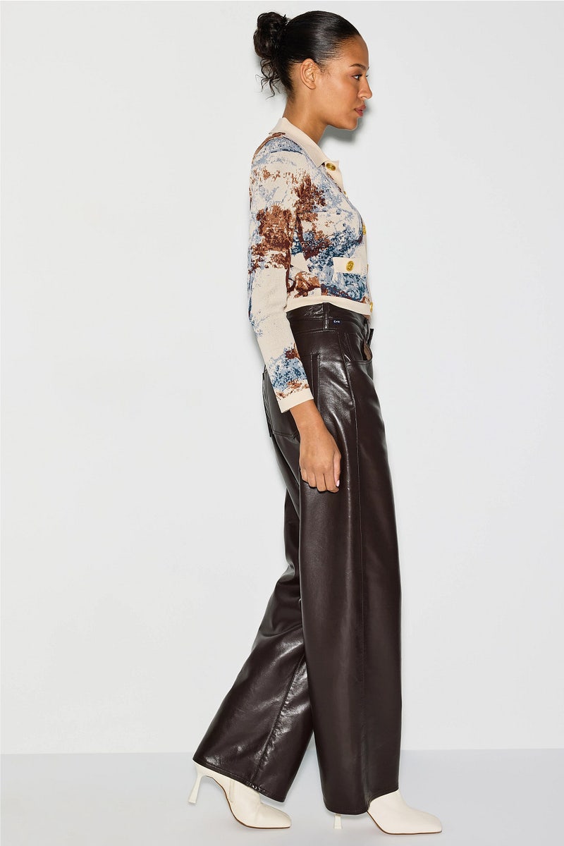 Osiris Jacquard Collared Cardigan by L'agence - Photo 1