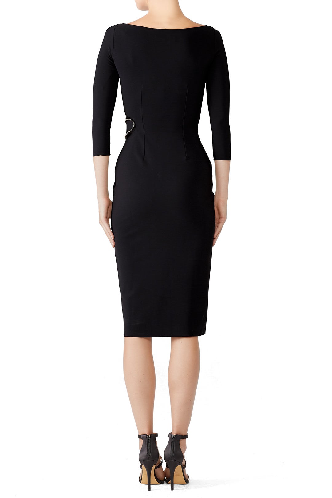 Black Zipper Sheath by Chiara Boni La Petite Robe 1