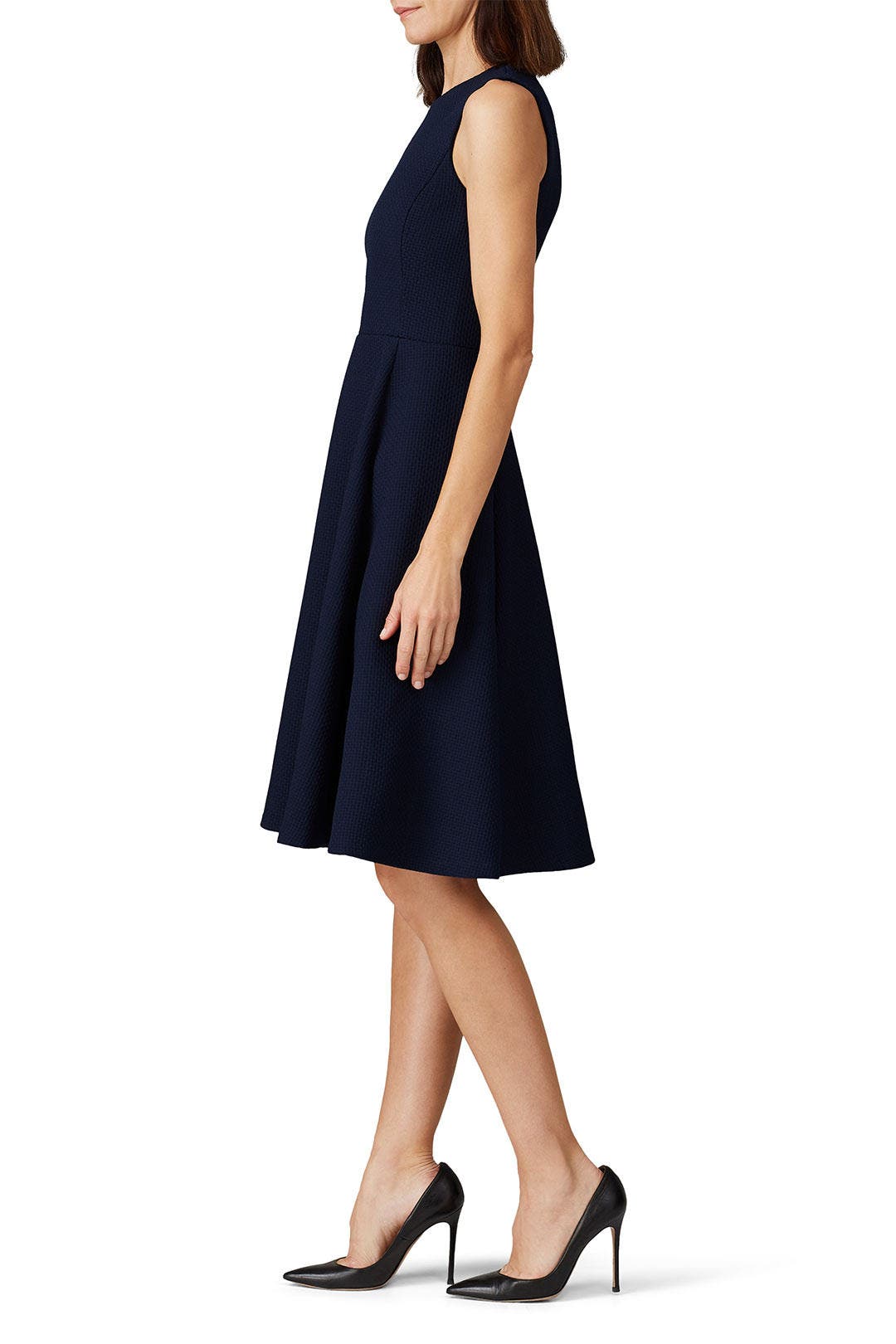 Navy Sleeveless Dress by Lauren Ralph Lauren | Rent the Runway