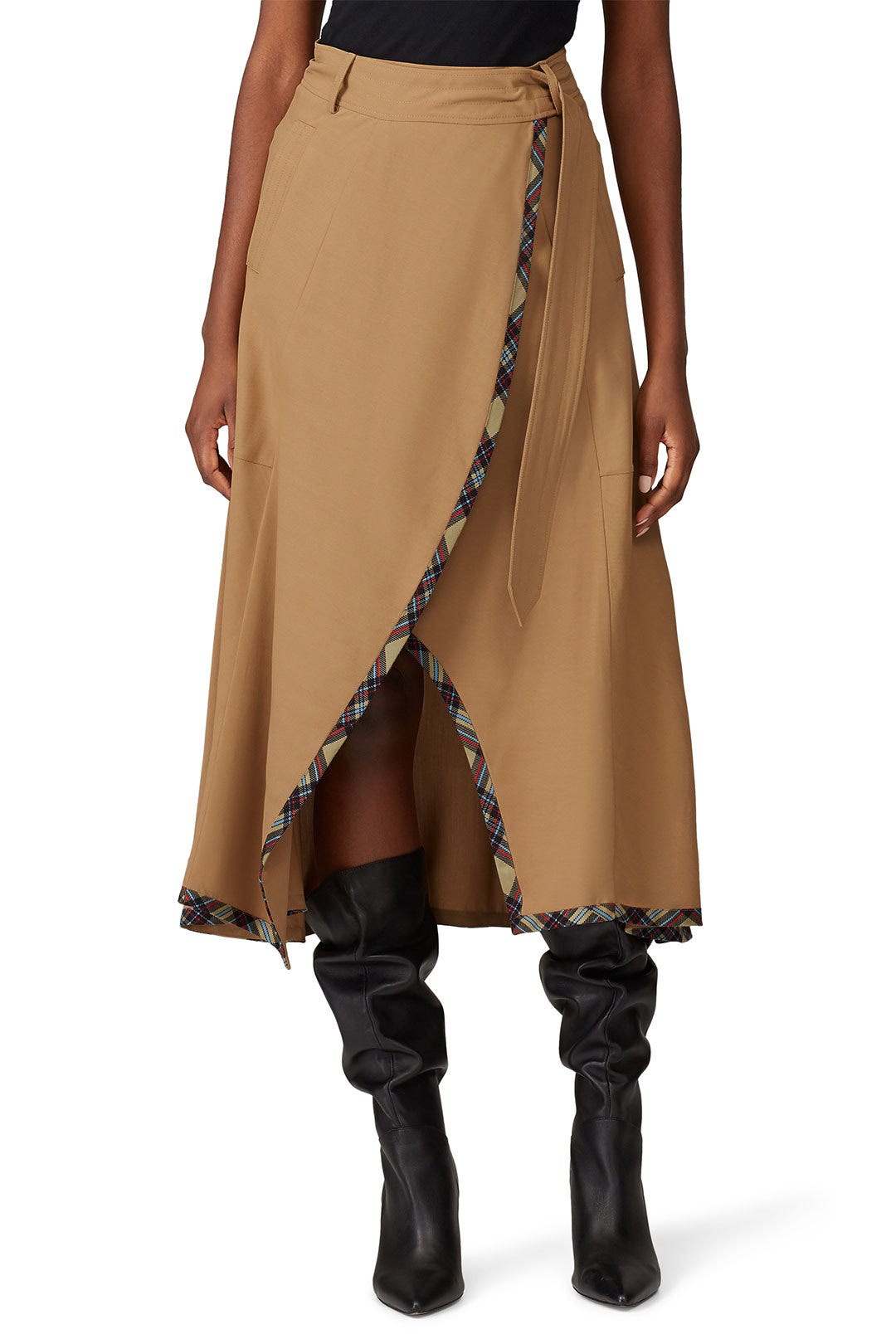 Draped A-Line Skirt by TEIJA 1