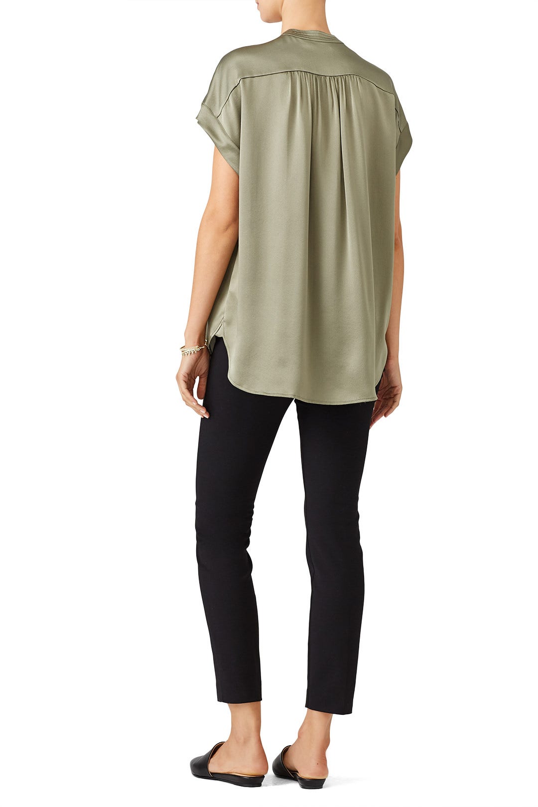 Sage Shirred Blouse by VINCE. 2