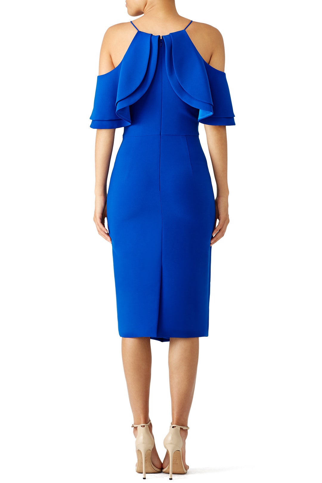Cobalt Multi Ruffle Dress by Christian Siriano 1