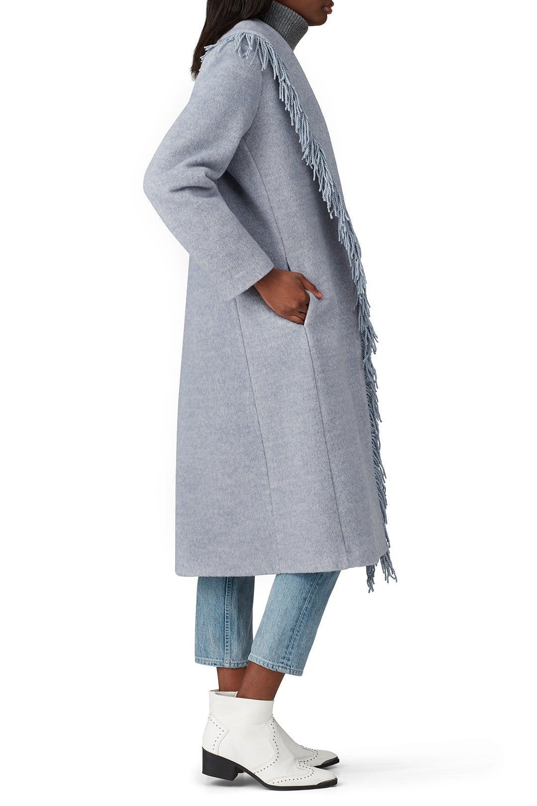 Linda Fringe Coat by Line + Dot 1