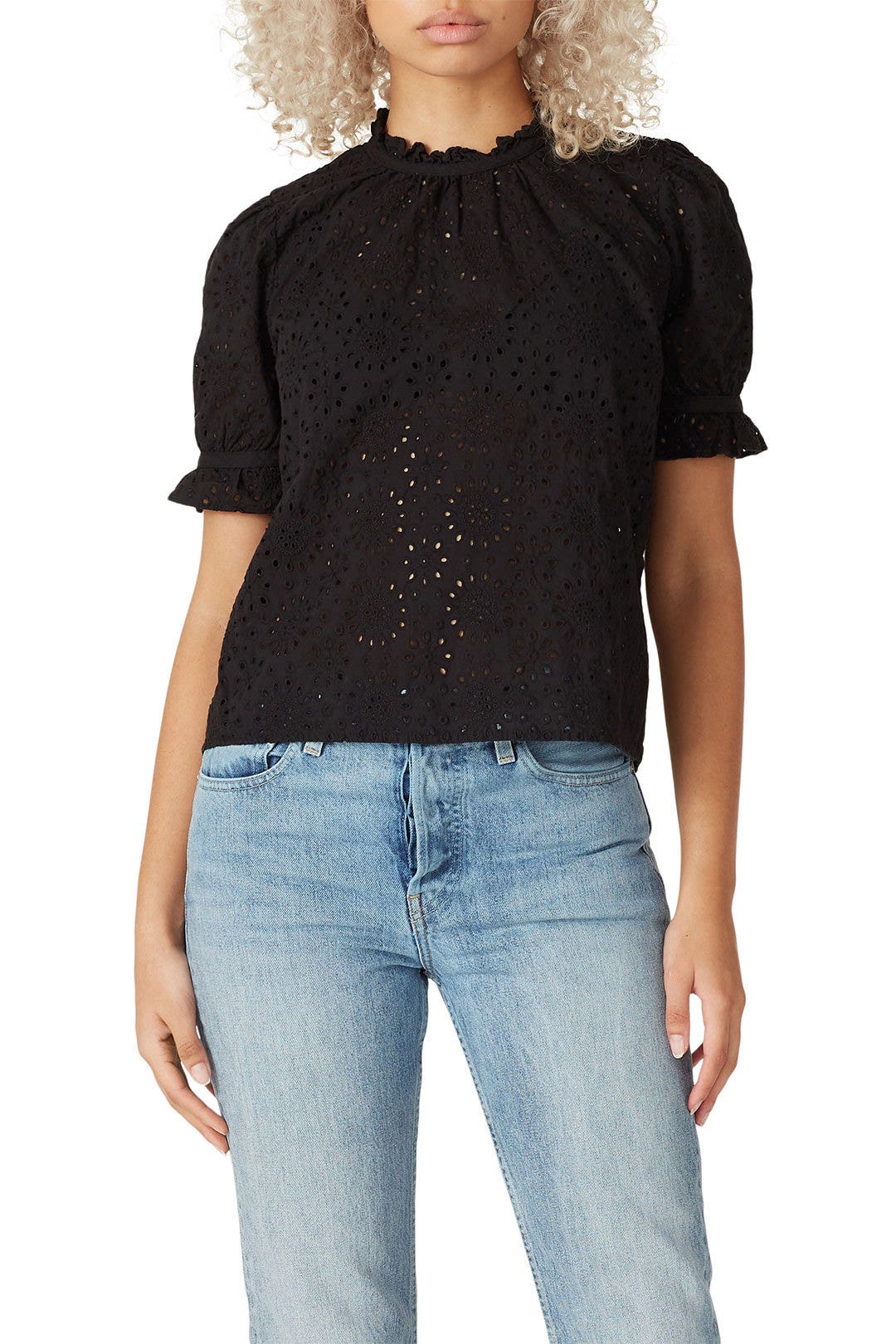 Gianna Short Sleeve Eyelet Top by Madewell 1