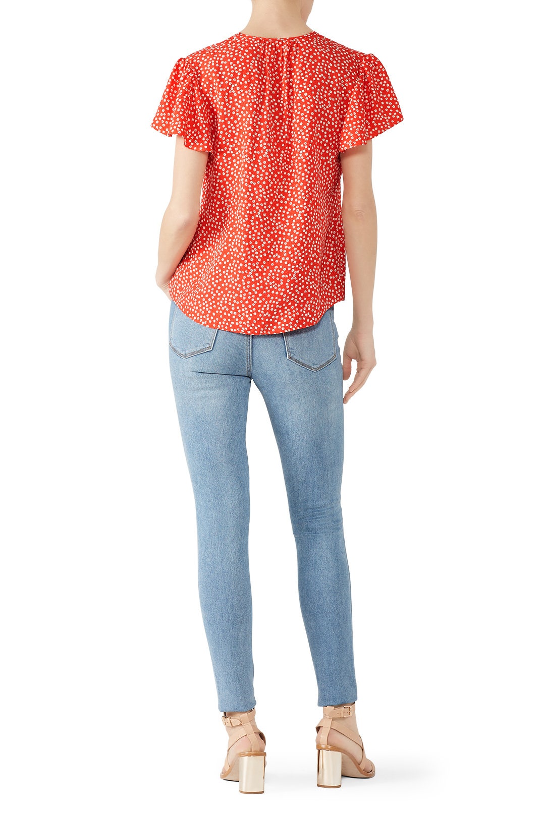 Malia V-Neck Top by Rebecca Taylor NYC 2