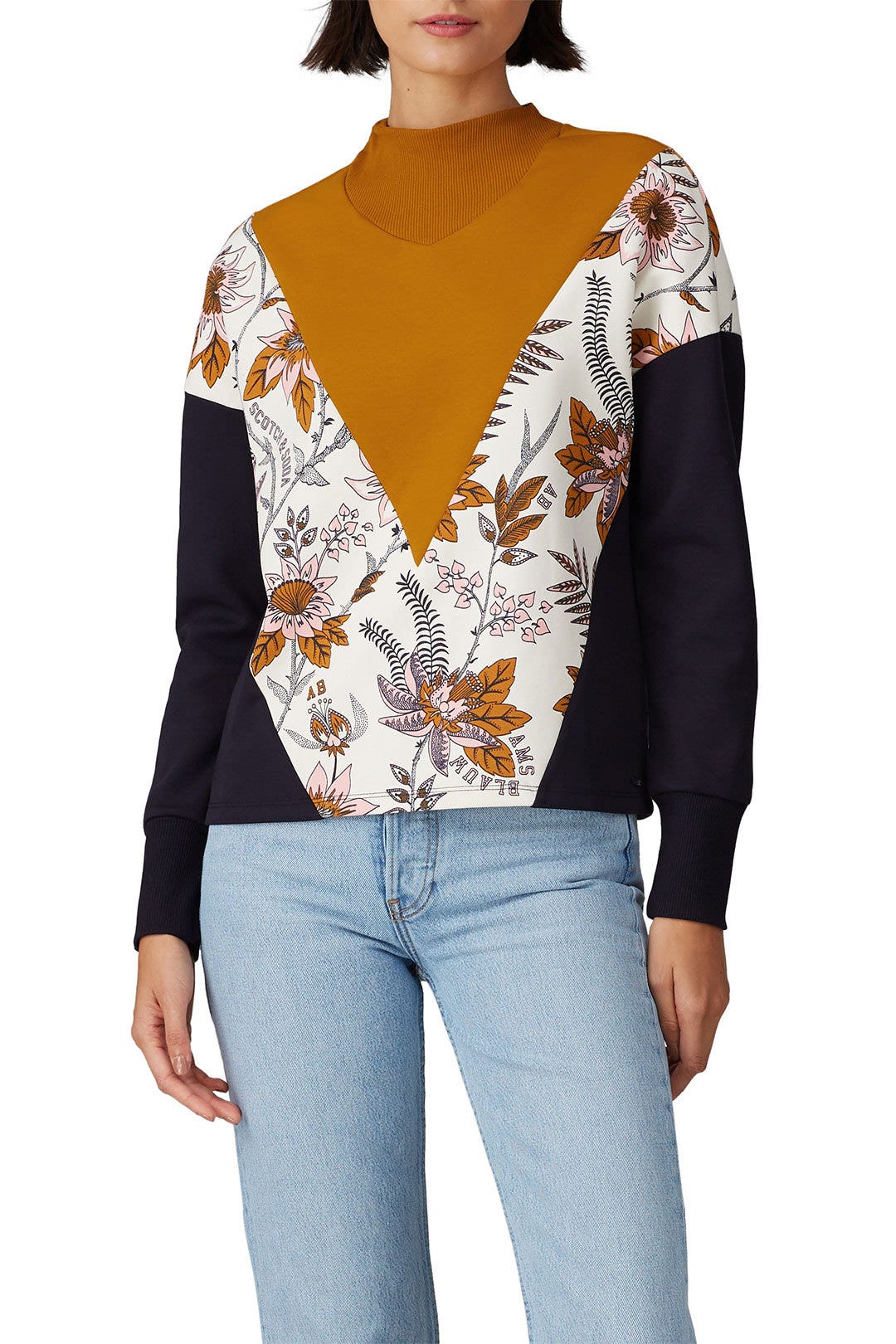Panel Colorblock Sweatshirt by Scotch & Soda 2