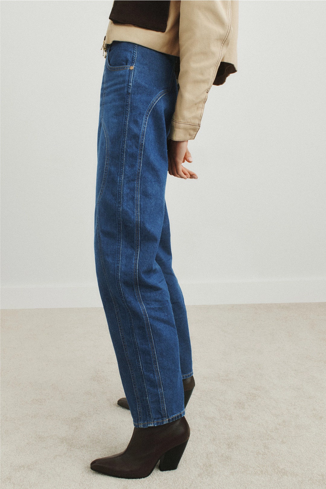 Front Seam Barrel Jeans by WRANGLER 1