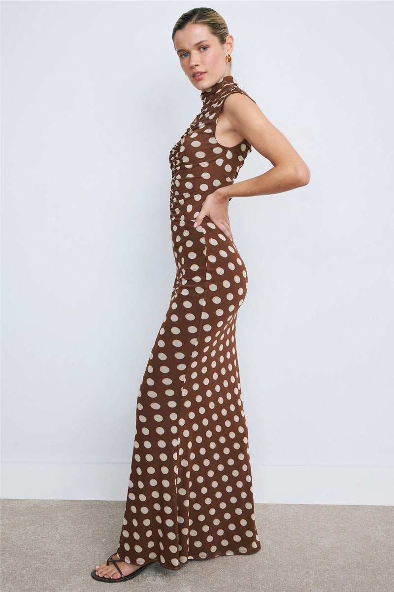 afrm brown dress AFRM Bovina Dress | Brown | Size L main image 0