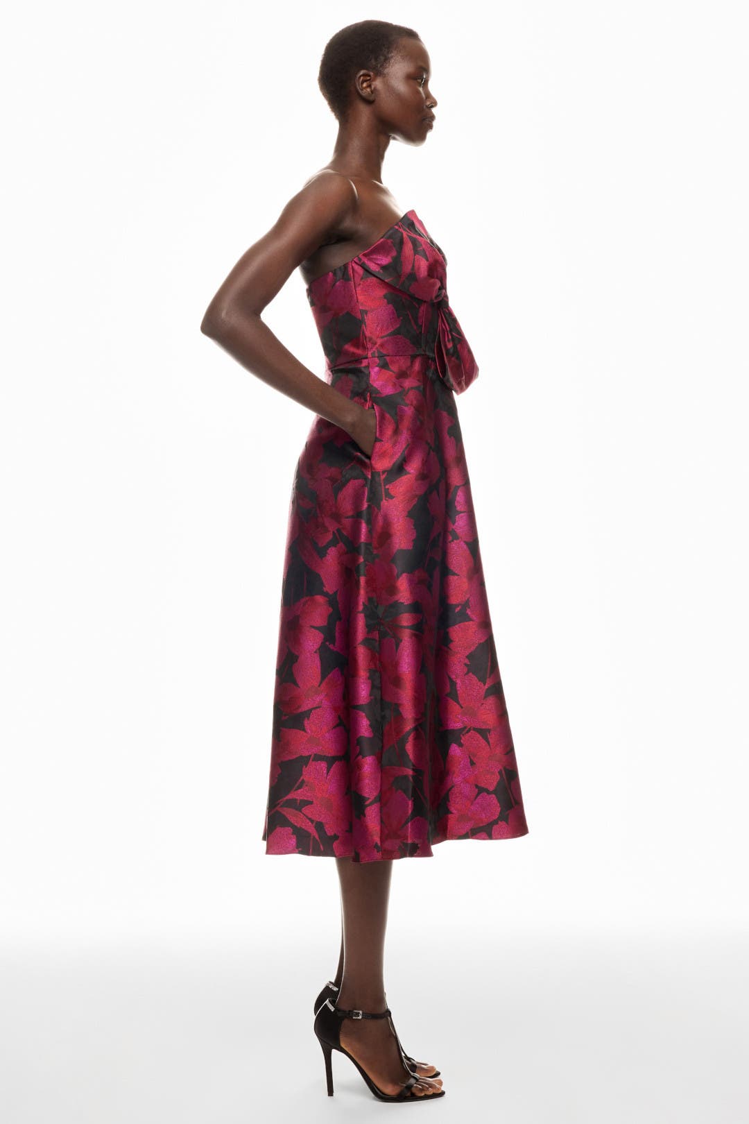 Floral Jacquard Midi Dress by Aidan Mattox | Rent the Runway