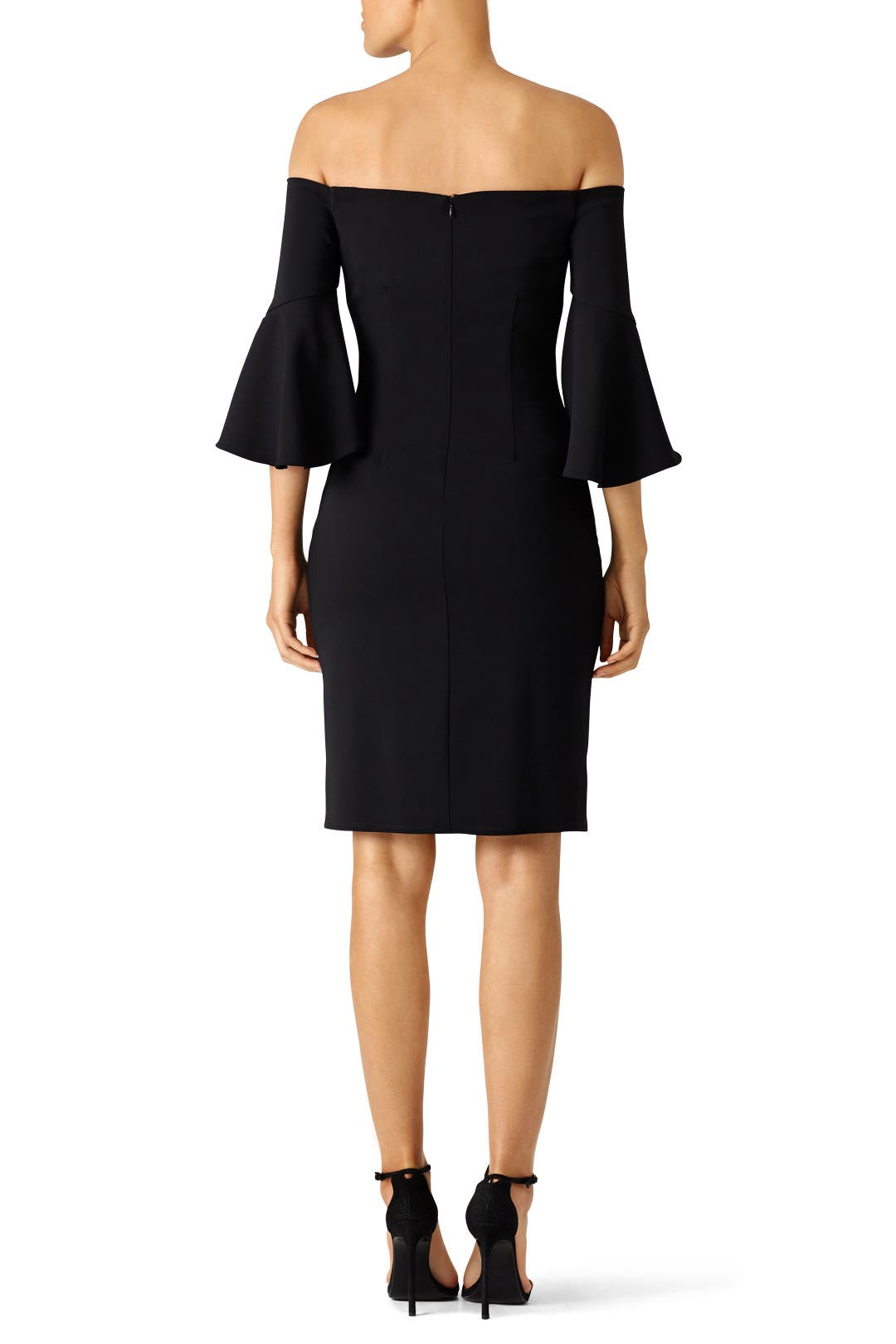 Black Bell Sleeve Cocktail Dress by Laundry by Shelli Segal